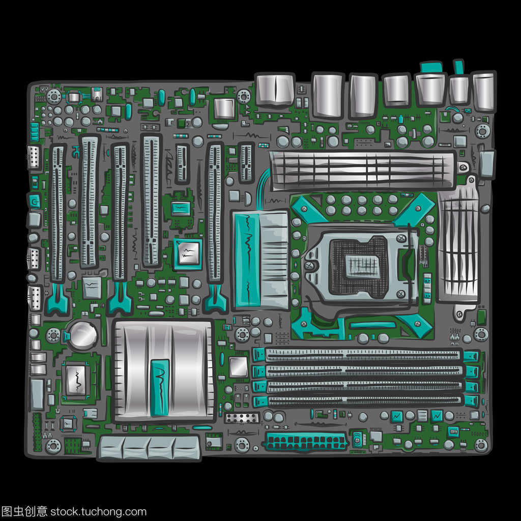 手绘之美 从艺术视角解构PC主板